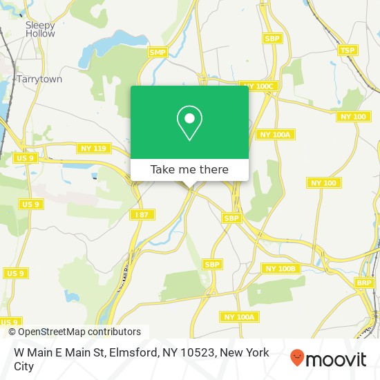 Mapa de W Main E Main St, Elmsford, NY 10523