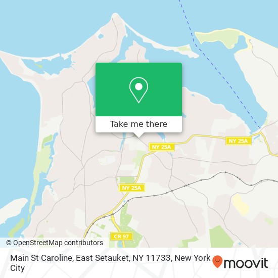 Mapa de Main St Caroline, East Setauket, NY 11733