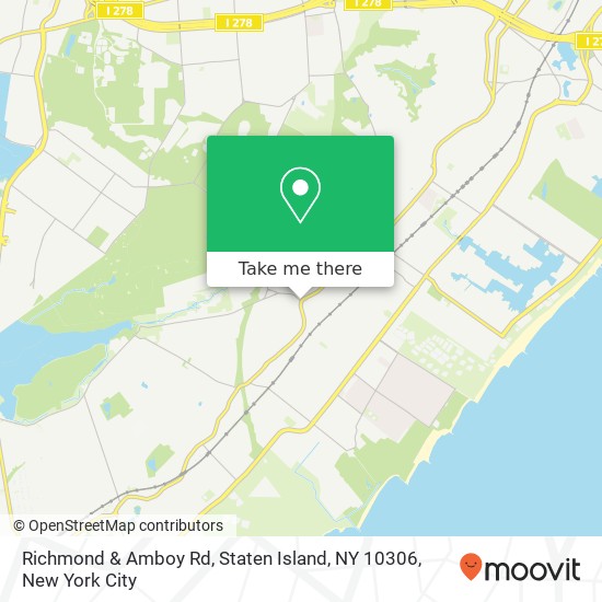 Richmond & Amboy Rd, Staten Island, NY 10306 map