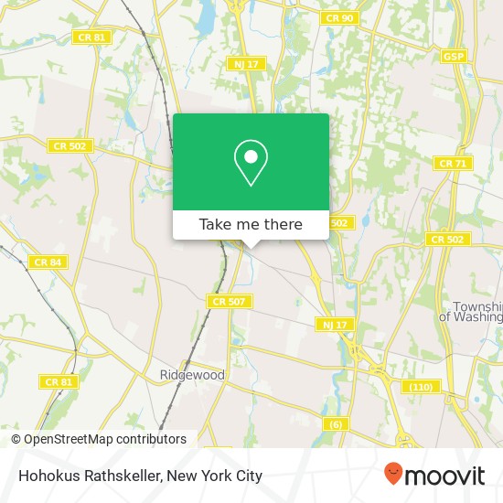 Mapa de Hohokus Rathskeller