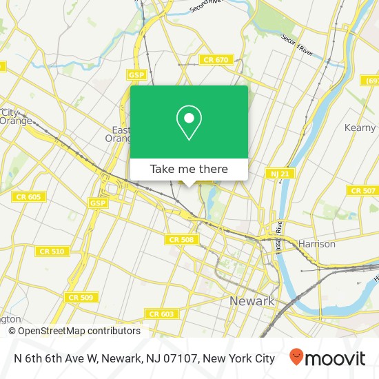 N 6th 6th Ave W, Newark, NJ 07107 map