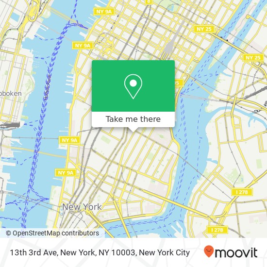 Mapa de 13th 3rd Ave, New York, NY 10003