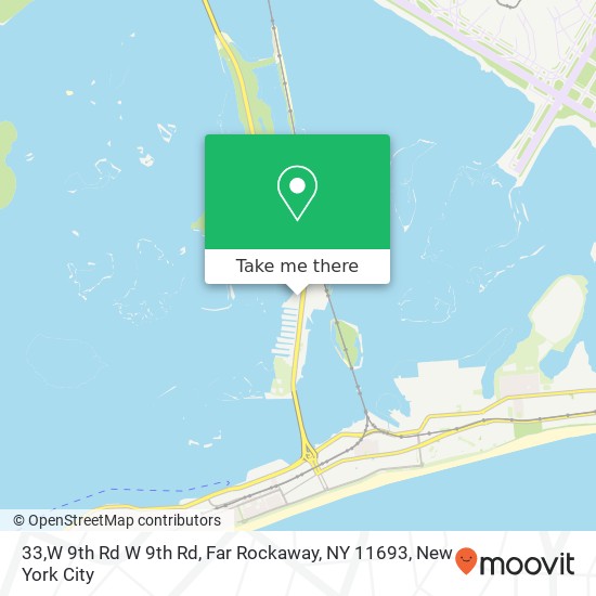 Mapa de 33,W 9th Rd W 9th Rd, Far Rockaway, NY 11693