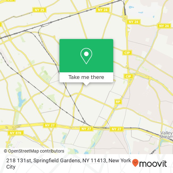 Mapa de 218 131st, Springfield Gardens, NY 11413