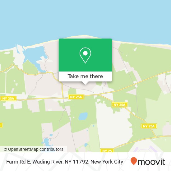Farm Rd E, Wading River, NY 11792 map