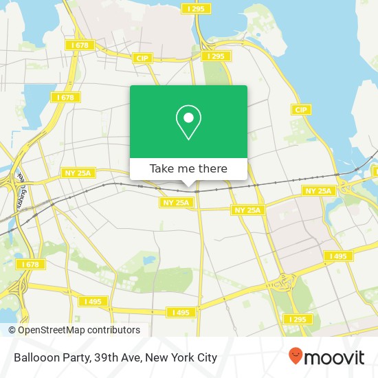 Ballooon Party, 39th Ave map