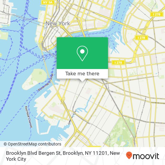 Brooklyn Blvd Bergen St, Brooklyn, NY 11201 map