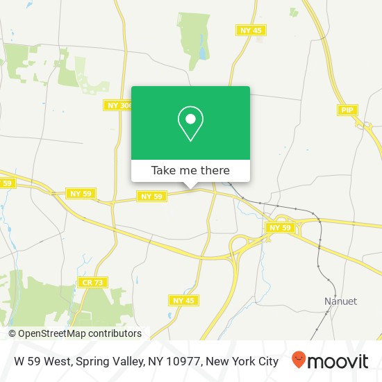 Mapa de W 59 West, Spring Valley, NY 10977
