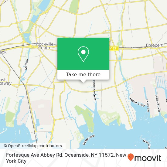 Fortesque Ave Abbey Rd, Oceanside, NY 11572 map