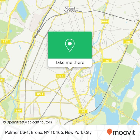 Mapa de Palmer US-1, Bronx, NY 10466