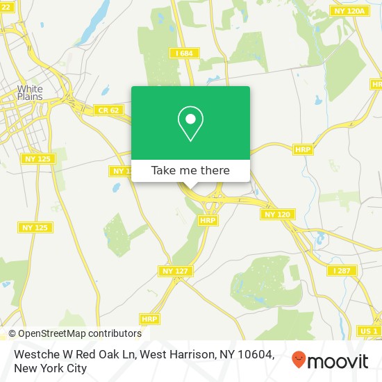 Mapa de Westche W Red Oak Ln, West Harrison, NY 10604