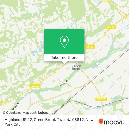 Highland US-22, Green Brook Twp, NJ 08812 map