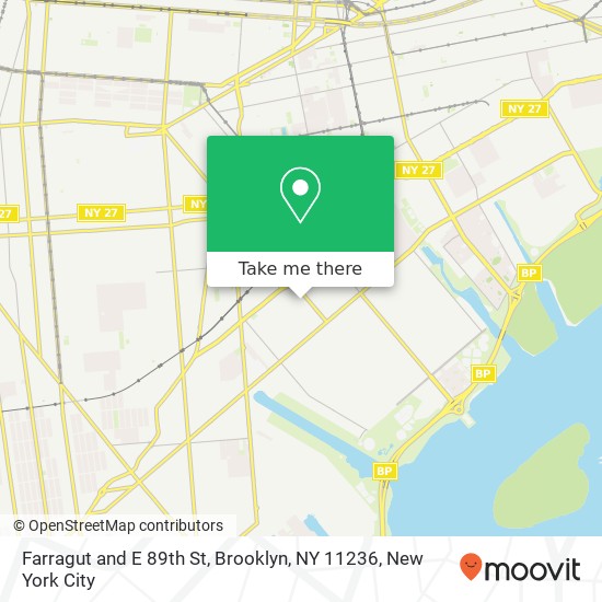 Farragut and E 89th St, Brooklyn, NY 11236 map