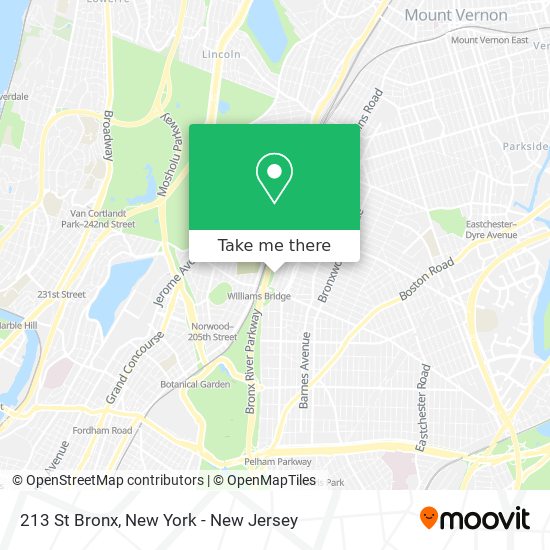 Mapa de 213 St Bronx