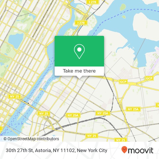 Mapa de 30th 27th St, Astoria, NY 11102