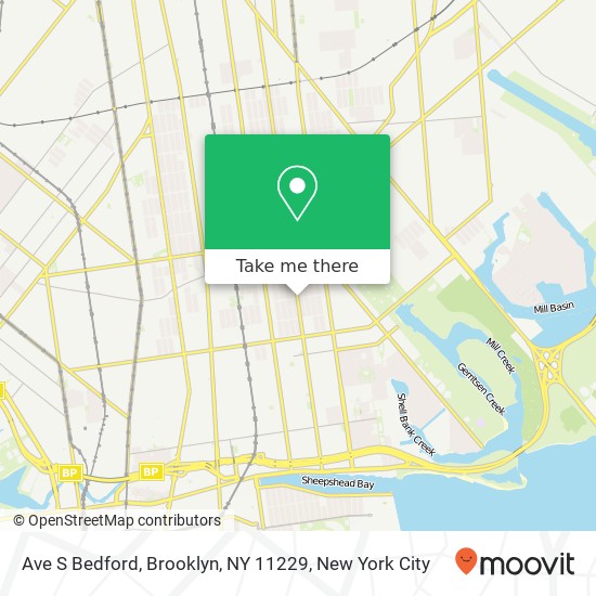 Ave S Bedford, Brooklyn, NY 11229 map