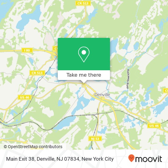 Mapa de Main Exit 38, Denville, NJ 07834