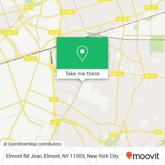 Mapa de Elmont Rd Joan, Elmont, NY 11003