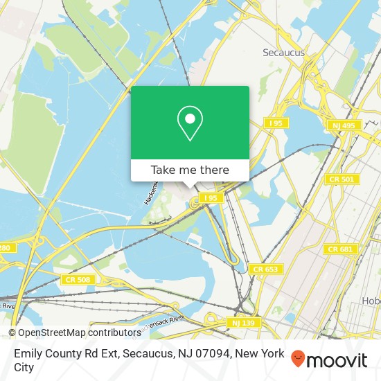 Emily County Rd Ext, Secaucus, NJ 07094 map