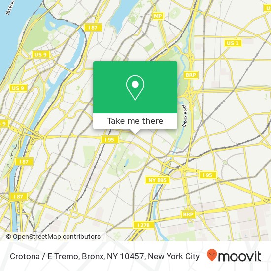 Crotona / E Tremo, Bronx, NY 10457 map