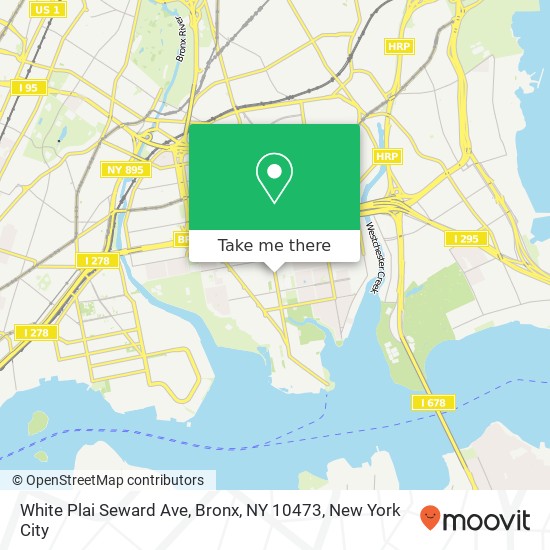 Mapa de White Plai Seward Ave, Bronx, NY 10473