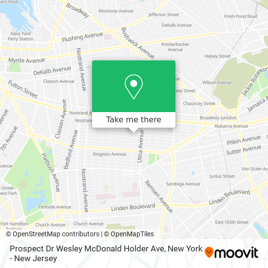 Prospect Dr Wesley McDonald Holder Ave map