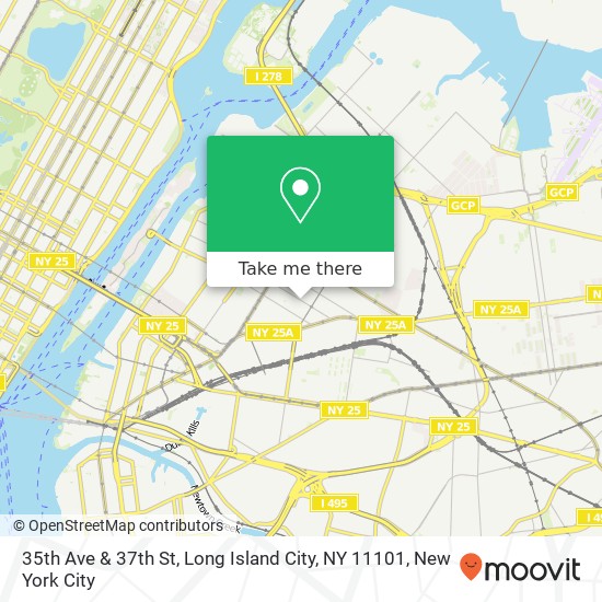 35th Ave & 37th St, Long Island City, NY 11101 map