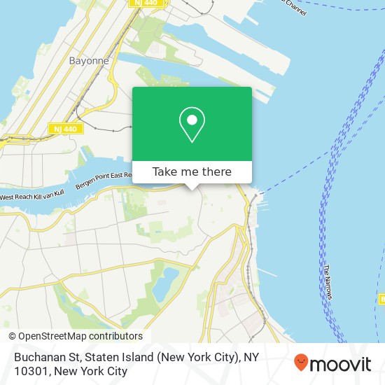 Buchanan St, Staten Island (New York City), NY 10301 map