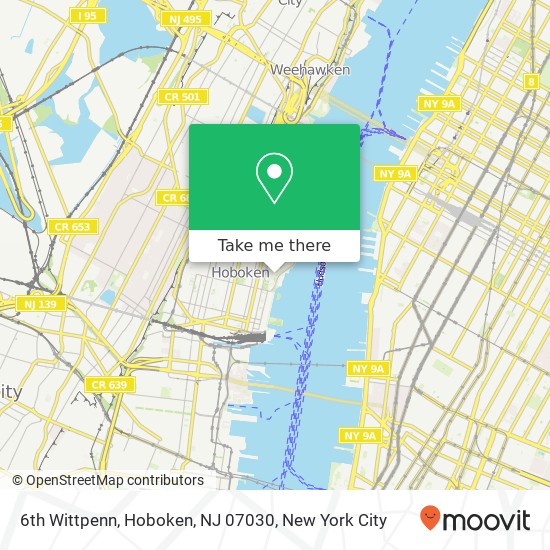 Mapa de 6th Wittpenn, Hoboken, NJ 07030
