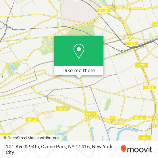 101 Ave & 94th, Ozone Park, NY 11416 map