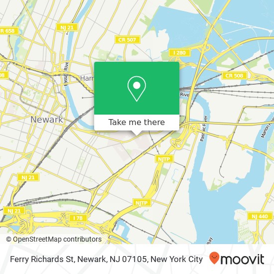 Ferry Richards St, Newark, NJ 07105 map