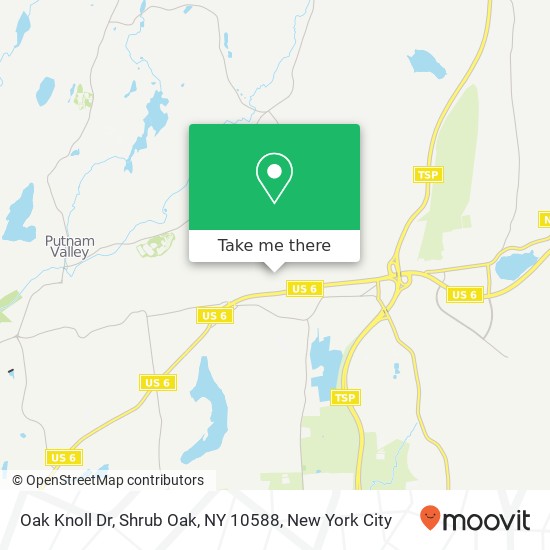 Oak Knoll Dr, Shrub Oak, NY 10588 map