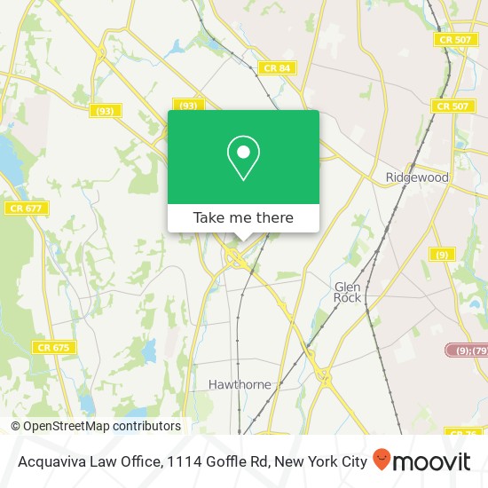 Acquaviva Law Office, 1114 Goffle Rd map
