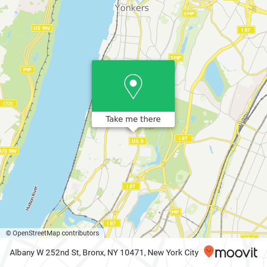 Albany W 252nd St, Bronx, NY 10471 map