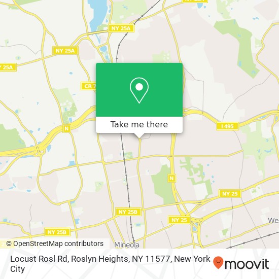 Locust Rosl Rd, Roslyn Heights, NY 11577 map