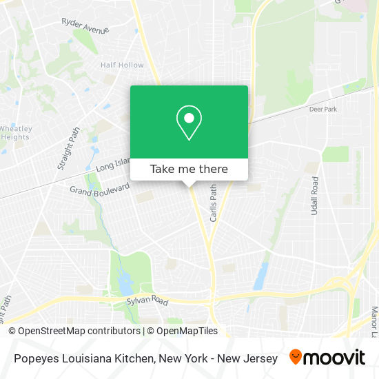 Popeyes Louisiana Kitchen map