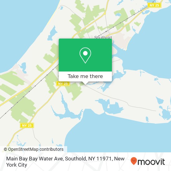 Main Bay Bay Water Ave, Southold, NY 11971 map