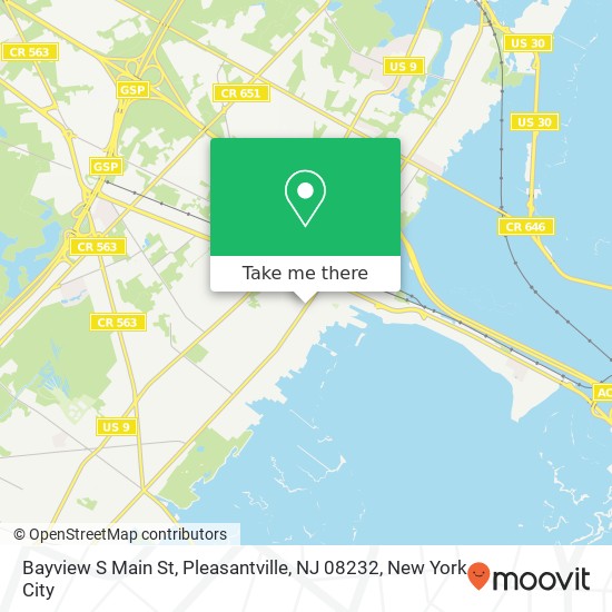 Mapa de Bayview S Main St, Pleasantville, NJ 08232