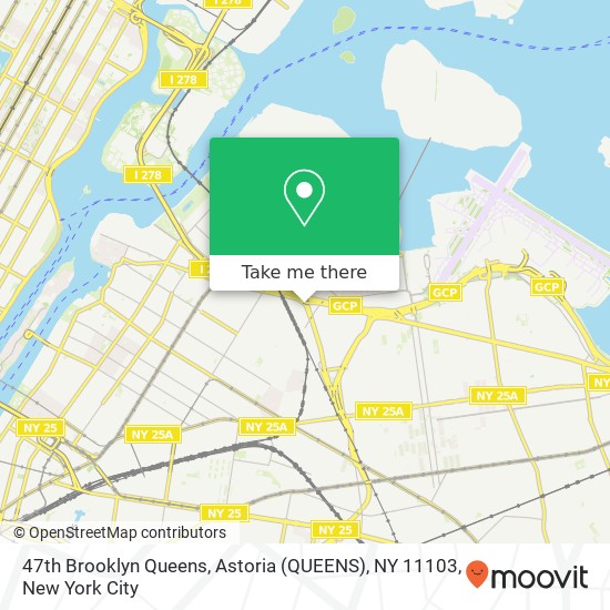 47th Brooklyn Queens, Astoria (QUEENS), NY 11103 map