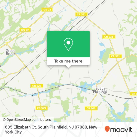 605 Elizabeth Ct, South Plainfield, NJ 07080 map