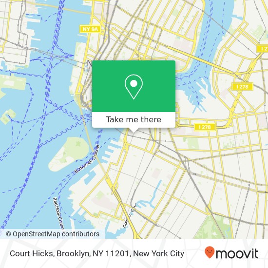 Court Hicks, Brooklyn, NY 11201 map