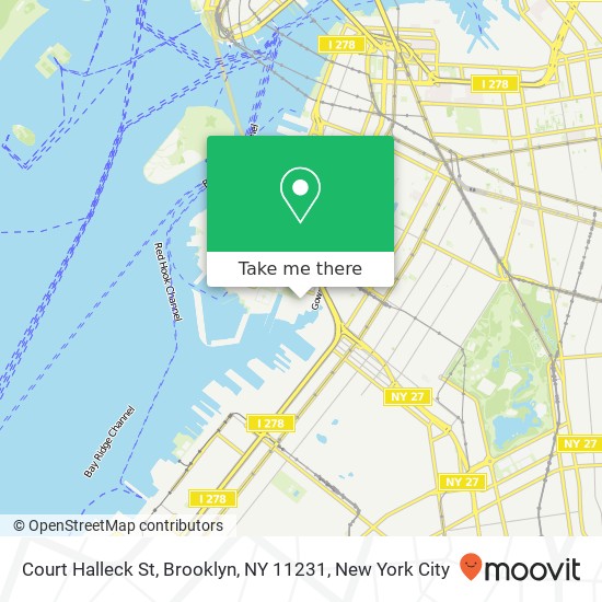 Court Halleck St, Brooklyn, NY 11231 map