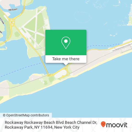 Mapa de Rockaway Rockaway Beach Blvd Beach Channel Dr, Rockaway Park, NY 11694