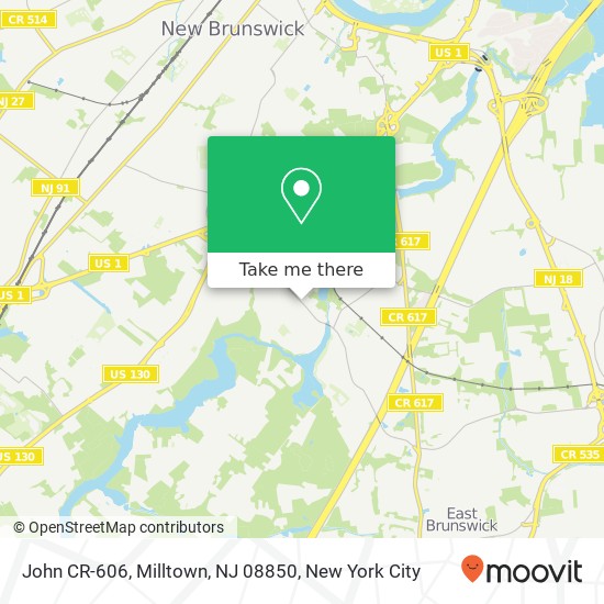 John CR-606, Milltown, NJ 08850 map