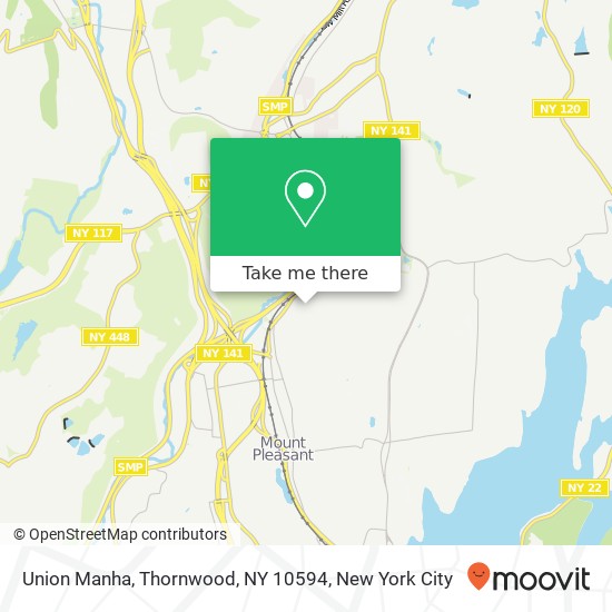 Union Manha, Thornwood, NY 10594 map