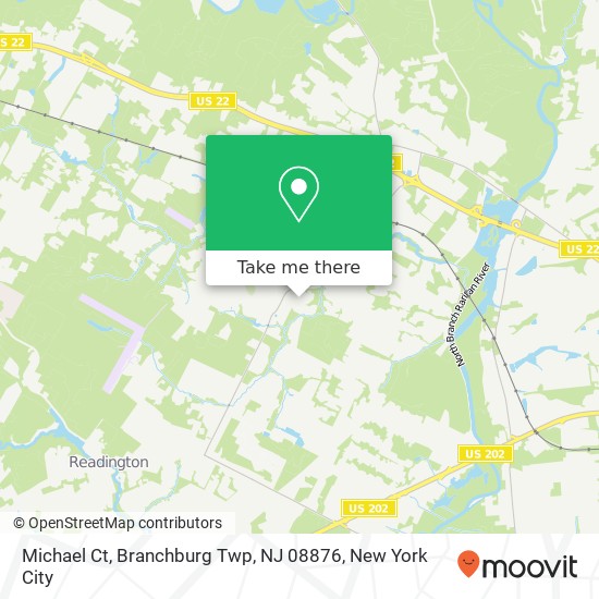 Mapa de Michael Ct, Branchburg Twp, NJ 08876