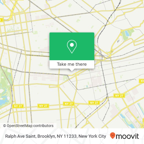 Ralph Ave Saint, Brooklyn, NY 11233 map