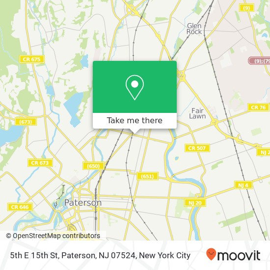 5th E 15th St, Paterson, NJ 07524 map