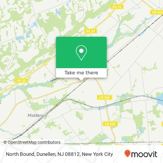 North Bound, Dunellen, NJ 08812 map