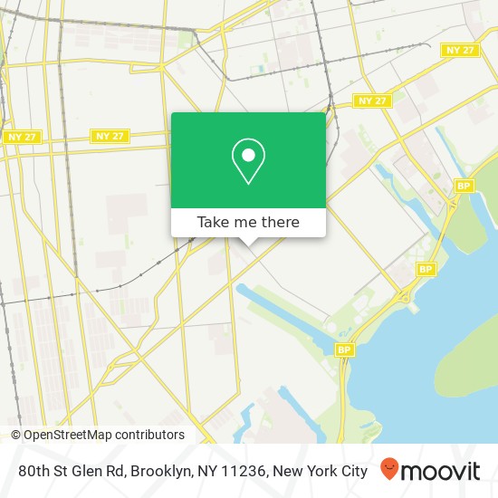 80th St Glen Rd, Brooklyn, NY 11236 map